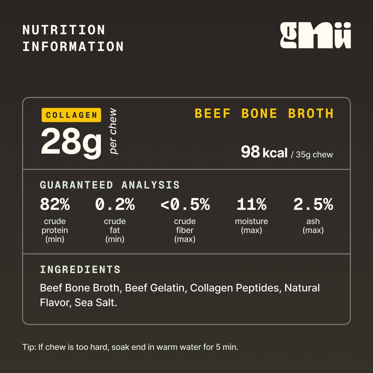 Bone Broth Chew: Beef