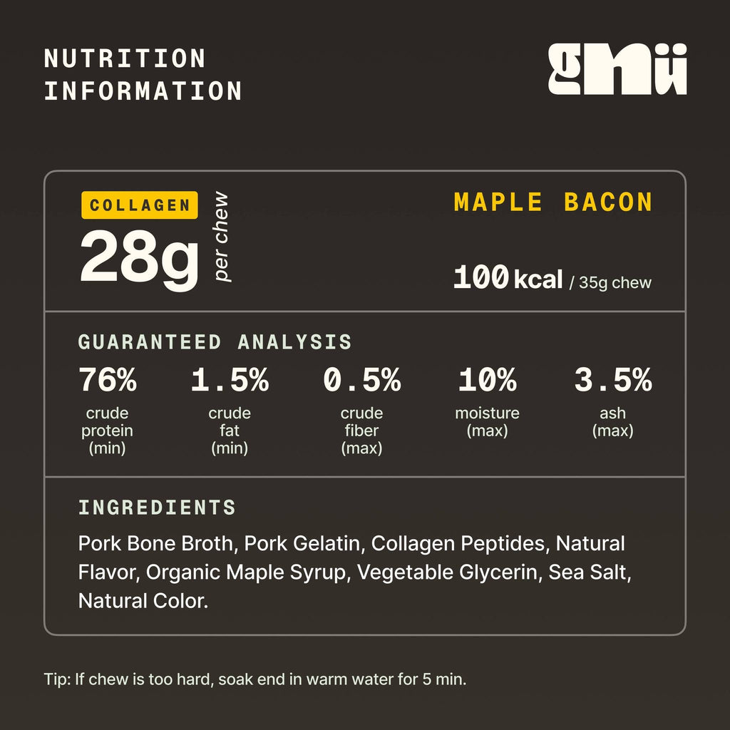 Bone Broth Chew: Maple Bacon