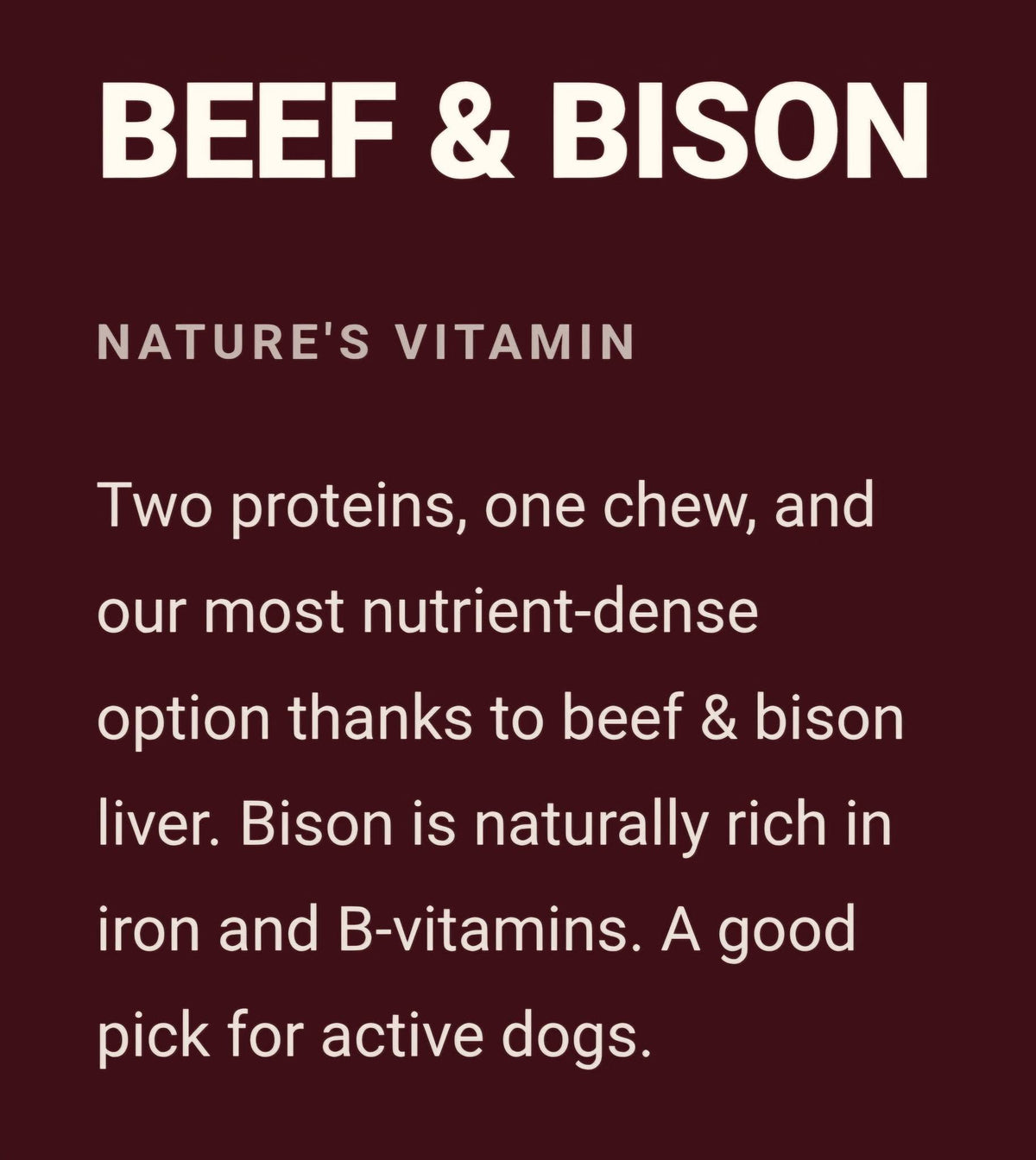 Bone Broth Chew: Beef & Bison
